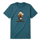 T-shirt Quirky Bird graphic 0031 - Deep Teal
