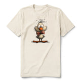 T-shirt Quirky Bird graphic 0031 - Natural