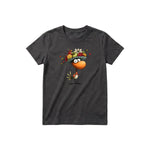 T-shirt Quirky Bird graphic 0032 - Dark Gray