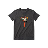 T-shirt Quirky Bird graphic 0033 - Dark Gray