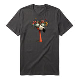 T-shirt Quirky Bird graphic 0033 - Dark Gray
