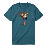 T-shirt Quirky Bird graphic 0033 - Deep Teal