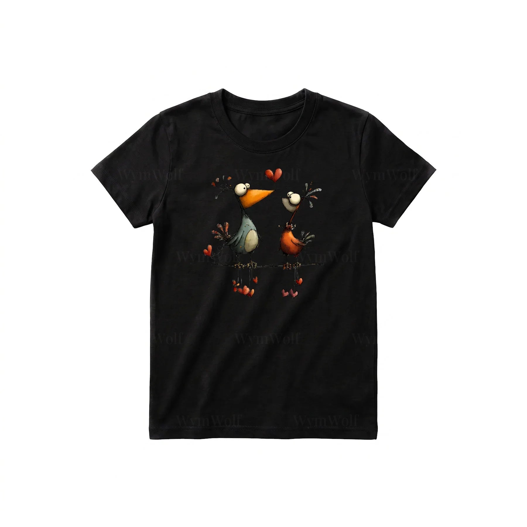 T-shirt Quirky Bird graphic 0034