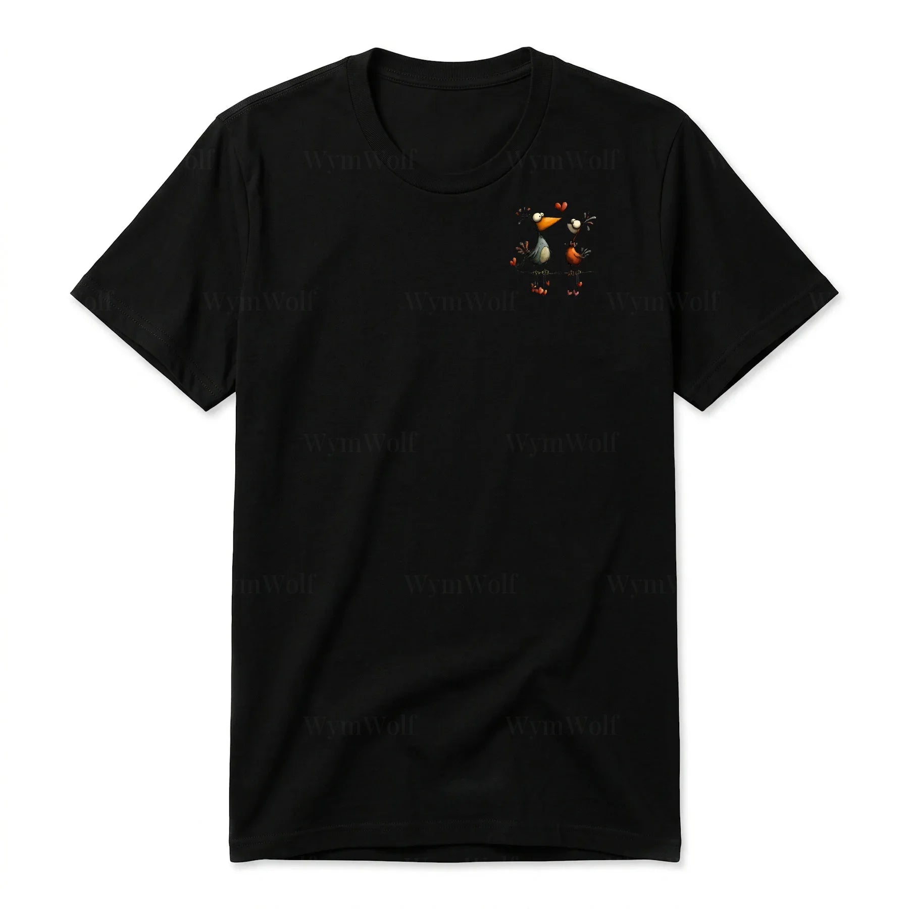 T-shirt Quirky Bird graphic 0034