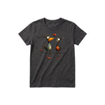 T-shirt Quirky Bird graphic 0034 - Dark Gray