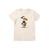 T-shirt Quirky Bird graphic 0035 - Natural