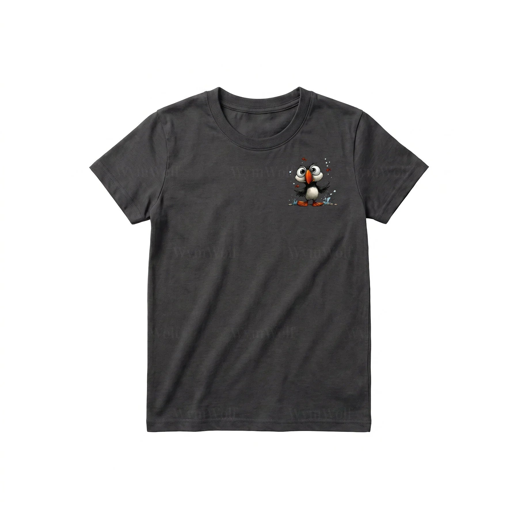 T-shirt Quirky Bird graphic 0036 - Dark Gray