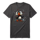 T-shirt Quirky Bird graphic 0036 - Dark Gray