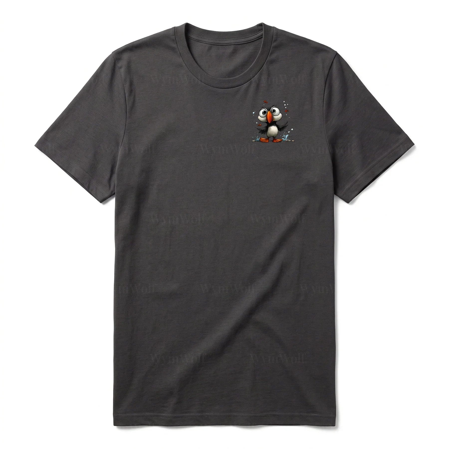 T-shirt Quirky Bird graphic 0036 - Dark Gray