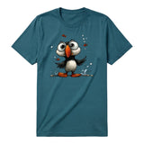 T-shirt Quirky Bird graphic 0036 - Deep Teal