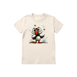 T-shirt Quirky Bird graphic 0036 - Natural