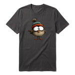 T-shirt Quirky Bird graphic 0037 - Dark Gray