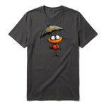T-shirt Quirky Bird graphic 0038 - Dark Gray