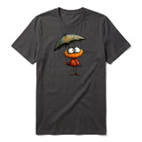 T-shirt Quirky Bird graphic 0038 - Dark Gray