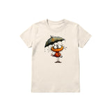 T-shirt Quirky Bird graphic 0038 - Natural