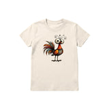 T-shirt Quirky Bird graphic 0040 - Natural