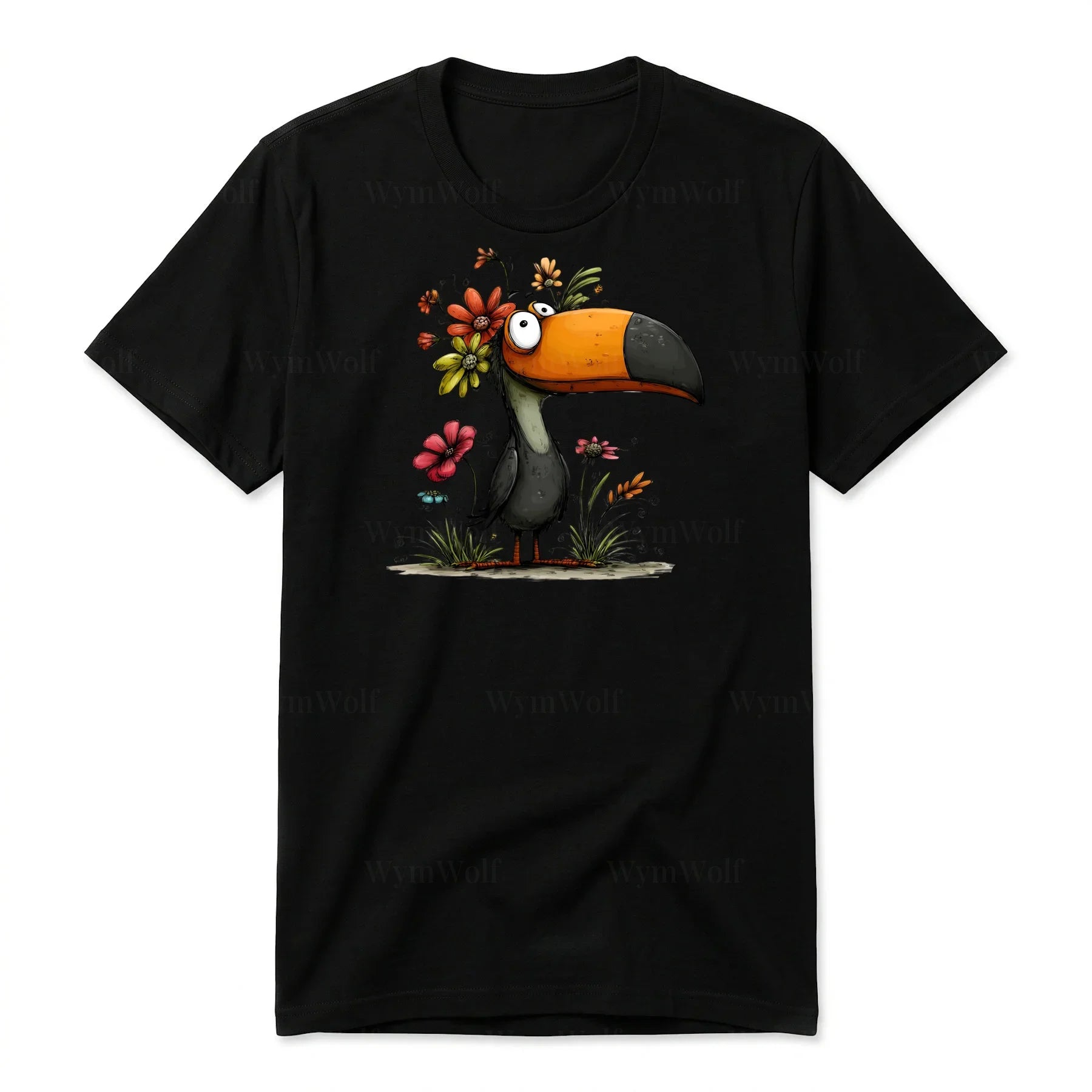 T-shirt Quirky Bird graphic 0041