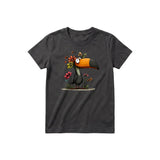 T-shirt Quirky Bird graphic 0041 - Dark Gray