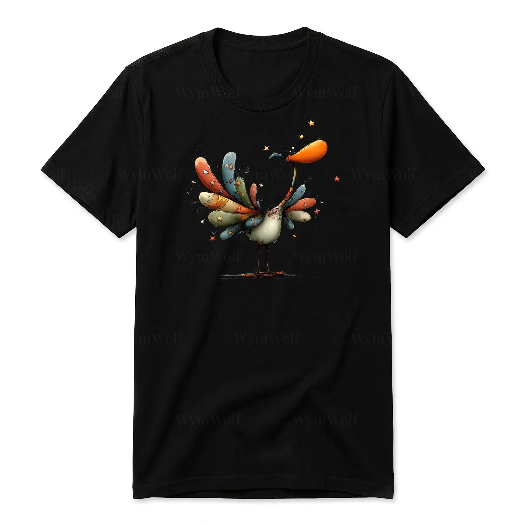 T-shirt Quirky Bird graphic 0042