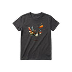 T-shirt Quirky Bird graphic 0042 - Dark Gray