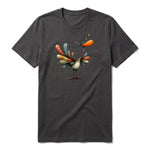 T-shirt Quirky Bird graphic 0042 - Dark Gray