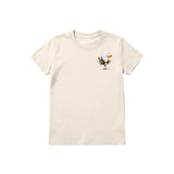 T-shirt Quirky Bird graphic 0042 - Natural