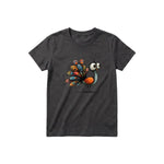 T-shirt Quirky Bird graphic 0043 - Dark Gray
