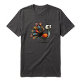 T-shirt Quirky Bird graphic 0043 - Dark Gray