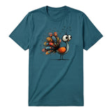 T-shirt Quirky Bird graphic 0043 - Deep Teal