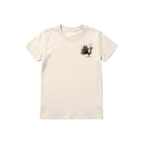 T-shirt Quirky Bird graphic 0043 - Natural