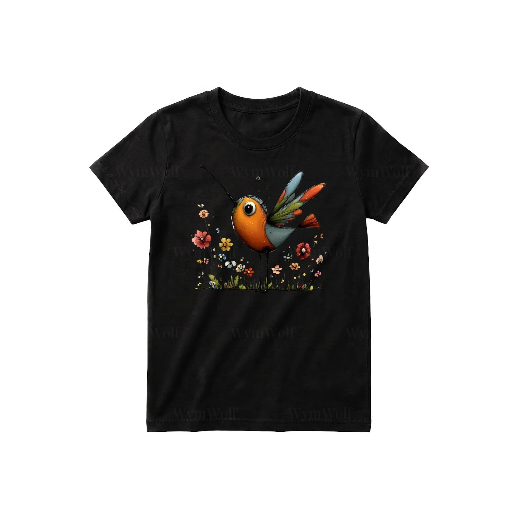 T-shirt Quirky Bird graphic 0044