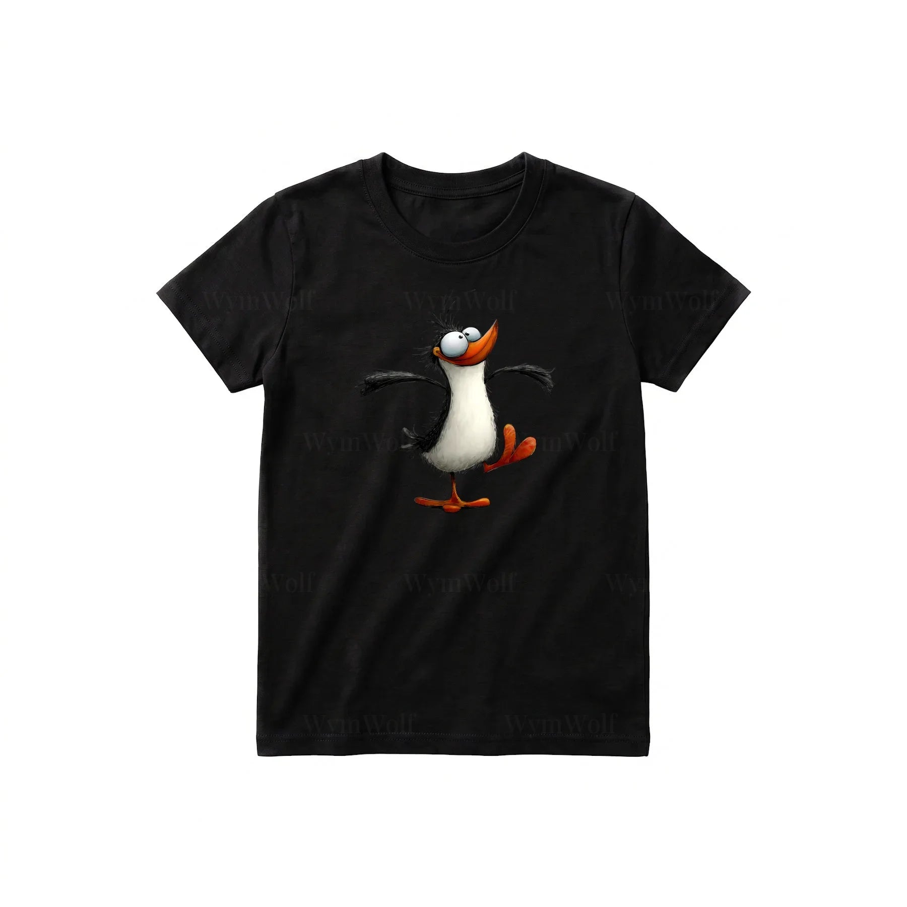 T-shirt Quirky Bird graphic 0045