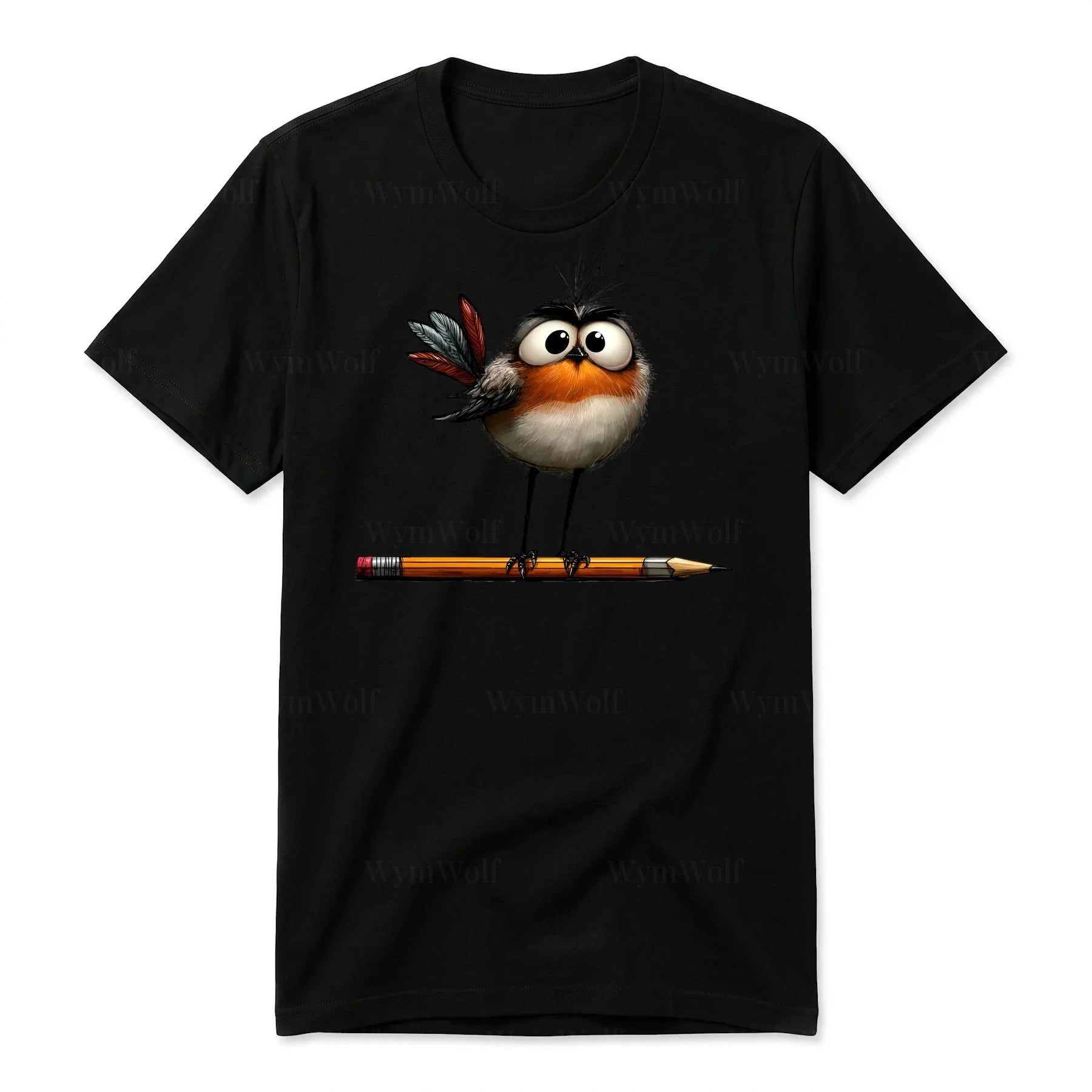 T-shirt Quirky Bird graphic 0046