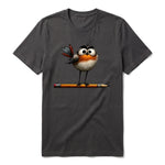 T-shirt Quirky Bird graphic 0046 - Dark Gray