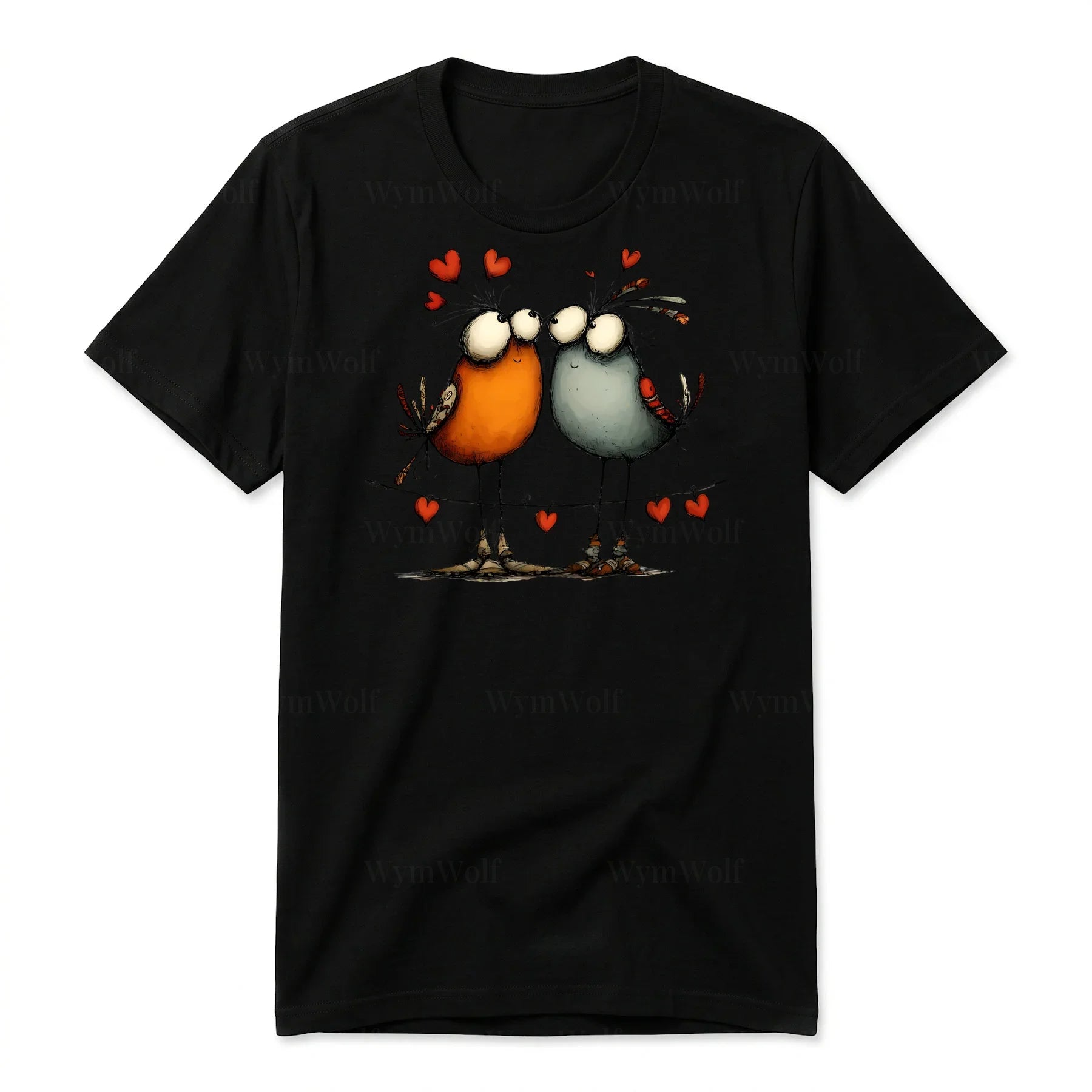 T-shirt Quirky Bird graphic 0047