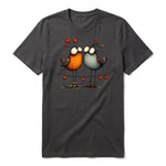T-shirt Quirky Bird graphic 0047 - Dark Gray