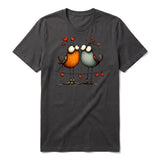 T-shirt Quirky Bird graphic 0047 - Dark Gray