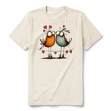 T-shirt Quirky Bird graphic 0047 - Natural