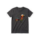 T-shirt Quirky Bird graphic 0049 - Dark Gray