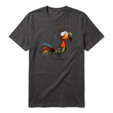 T-shirt Quirky Bird graphic 0049 - Dark Gray