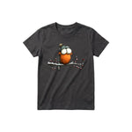 T-shirt Quirky Bird graphic 0050 - Dark Gray