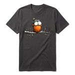 T-shirt Quirky Bird graphic 0050 - Dark Gray