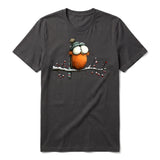 T-shirt Quirky Bird graphic 0050 - Dark Gray