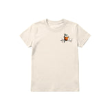 T-shirt Quirky Bird graphic 0050 - Natural