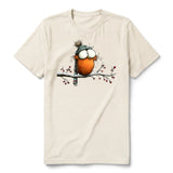 T-shirt Quirky Bird graphic 0050 - Natural