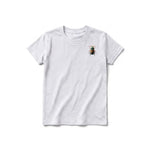 A ash grey short-sleeve crewneck t-shirt for youth featuring a graphic of a arthropods animal on the left chest.