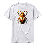 A ash grey short-sleeve crewneck t-shirt for adult featuring a graphic of a arthropods animal on the front.