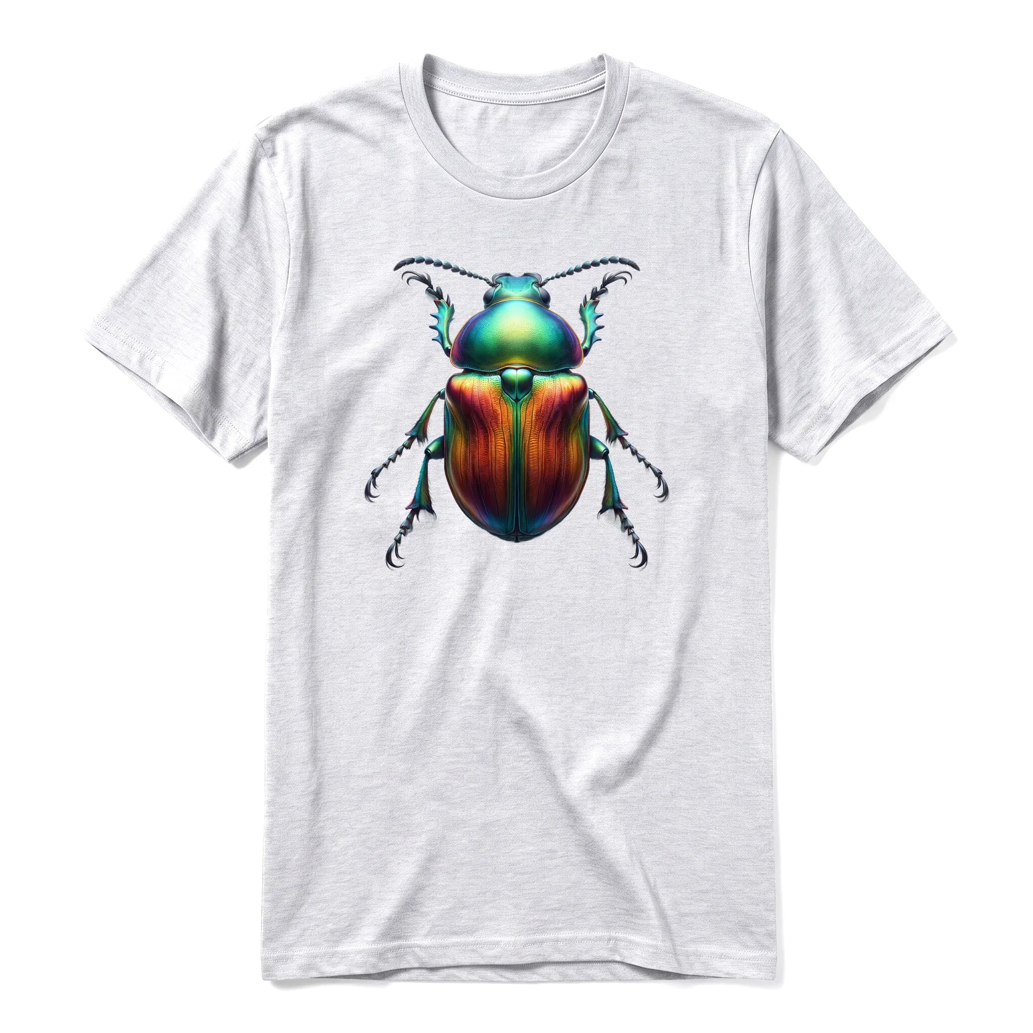 A ash grey short-sleeve crewneck t-shirt for adult featuring a graphic of a arthropods animal on the front.