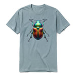 A sage short-sleeve crewneck t-shirt for adult featuring a graphic of a arthropods animal on the front.