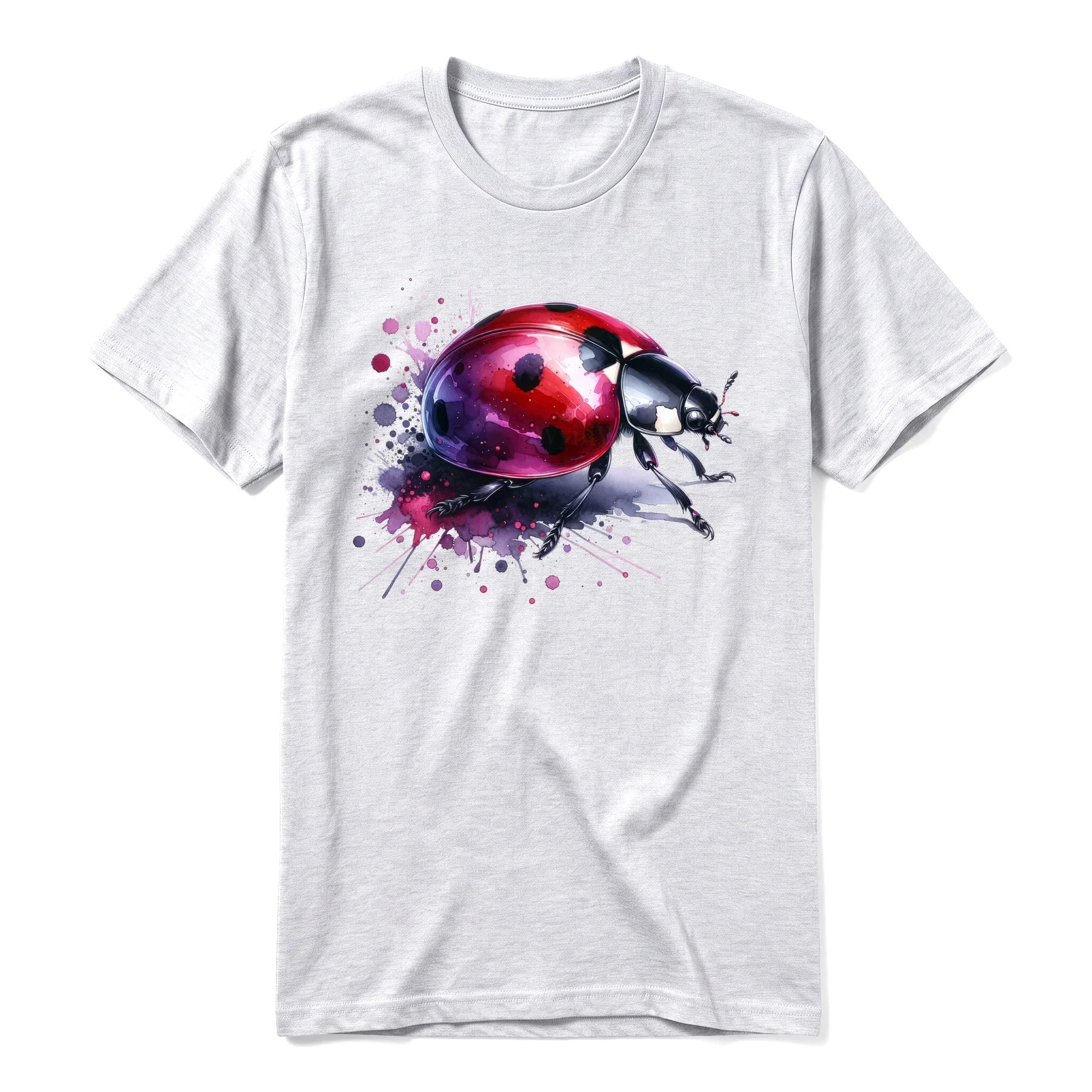A ash grey short-sleeve crewneck t-shirt for adult featuring a graphic of a arthropods animal on the front.